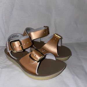Sun-San Salt Water Surfer Sandals Rose Gold Toddler 5